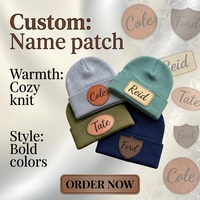 Bonnet d'hiver tricoté personnalisé de marque OEM en gros, avec logo en cuir de haute qualité, bonnet décontracté chaud