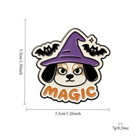 Pins de sac à dos, bijoux, horreur, citrouille, magie, hibou, vampire, araignée violette, momie, badges de revers, fantôme d'Halloween, pins en métal imprimés UV