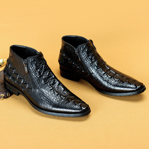 Botas de Trabajo para Hombre, de Cáñamo, con Cordones, Impermeables, Antideslizantes, Estilo Inglés Vintage, con Suela de Goma Cosida a Mano Goodyear - Product Image 3