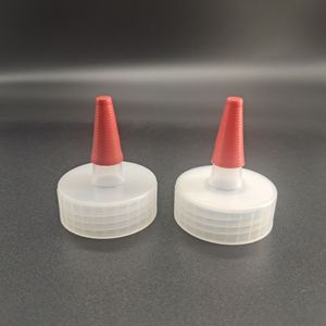 38/400 Plastic Nozzle Spout Cap Red Tip Top Cap for Squeeze Sauce Bottle