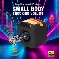 Nuevo Altavoz Inalámbrico Portátil de 5W con Asa, Iluminación LED RGB, AUX, USB, FM, TF, Subwoofer, Listo para Enviar