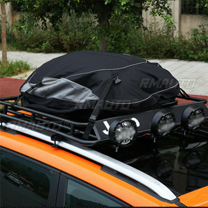 Sac de toit de voiture 160x110x45CM, sac de transport de bagages imperméable pour toit de voiture, sac de rangement pour toit de voiture, sac de toit pliable pour SUV, fourgonnette, sacs de toit 600D Oxford - Product Image 2