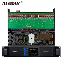 Amplificateur de puissance en métal Auway FP14000 14000W avec connectivité XLR pour systèmes Line Array - Utilisation en extérieur
