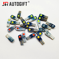 Ampoule LED T5 W3W COB 2SMD super brillante 12V, lampe à culot pour tableau de bord de voiture, indicateur d'avertissement