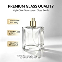 Flacon de parfum carré en verre vide rechargeable avec atomiseur à pompe dorée, sérigraphie mate, gravure, logo personnalisé, OEM, ODM