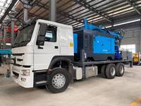 Foreuse hydraulique DTH montée sur camion de qualité supérieure de 300 m, équipée d'un compresseur d'air, à vendre
