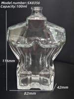Flacon de parfum carré en verre de 100 ml avec finition mate gravée à l'acide, pulvérisateur haut de gamme, design masculin, emballage premium