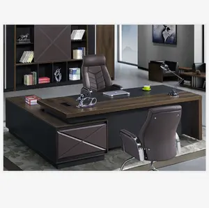 Escritorio ejecutivo moderno, mesa de presidente, mesa de ambiente Boss, escritorio de ordenador, Oficina de director de habitación