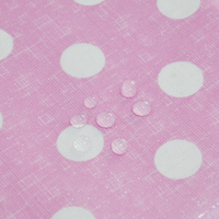 Nappe en PEVA à pois roses et blancs - Housse de table imperméable et anti-taches pour la maison et les fêtes