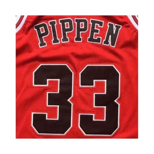 Camiseta de Baloncesto para Hombre <span class=keywords><strong>Scottie</strong></span> Pippen Roja, Talla Grande, de la Mejor Calidad, 100% Poliéster, Bordada, de Secado Rápido y Cosida - Product Image 1