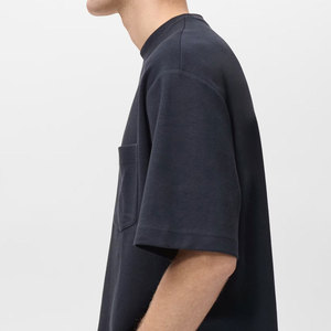 เสื้อยืดโอเวอร์ไซส์น้ำหนักเบาสไตล์สตรีทแฟชั่นสำหรับผู้ชาย รุ่นล่าสุด มีกระเป๋า  รับสกรีนโลโก้ ทรงปกติ ผ้าฝ้าย 100% เป็นมิตรต่อสิ่งแวดล้อม ราคาประหยัด - Product Image 2