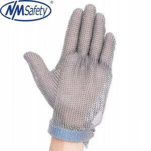 Guantes de Acero para Carnicero NMsafety para Manipulación de Alimentos, Guantes de Malla Metálica, Guantes Anticorte ANSI Nivel 9 - Product Image 4