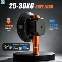 Support de caméra de voiture à ventouse sous vide en alliage d'aluminium avec pompe manuelle pour tournage sur pare-brise et toit, capacité de charge 25-30 kg, pompe personnalisée