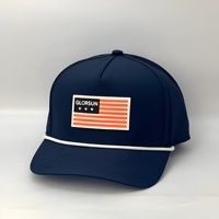 Fabricant de casquettes OEM personnalisées avec patchs en tissu et cordons, incluant casquettes de golf haute performance à 5 panneaux et casquettes de baseball avec patchs en caoutchouc et cordons