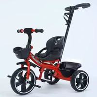 Tricycle poussette pour enfants à cadre métallique A268, tricycle à pédales pour bébé de 1 à 5 ans, jouet à roulettes pour l'extérieur