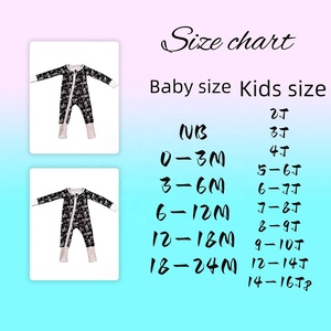 DH ODM Lubaby Caja Sorpresa de Pijamas de Bambú a Granel Lista para Enviar, Estilos Aleatorios para Niños, Estampado de Personajes, Romper de Bambú con Cierre para Bebé, Caja Ciega - Product Image 3