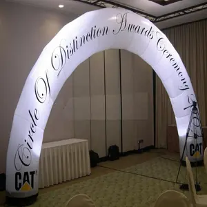 Gonfiabili pubblicitari personalizzati impermeabili gonfiabili gonfiabili con arco colorato a Led gonfiabili