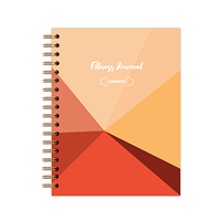 Carnet de suivi d'entraînement personnalisé, journal de bien-être et de perte de poids, carnet éco-responsable à spirale, suivi des habitudes, planificateur d'exercices de fitness et de gym