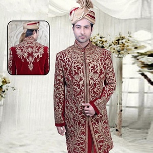 Beautiful & Elegant-Heavy-Embroider on Sherwani with Dhoti <b>dress</b> for INDIAN & PAKISTAN <b>MEN</b> Party & WEDDING <b>Dress</b>=2020 - Product Image 1