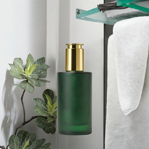Nouvelle mode – Flacon compte-gouttes en verre dépoli vert 30 ml, estampage à chaud, marque <span class=keywords><strong>Keyo</strong></span>, pour huiles essentielles, soins capillaires, soins de la peau, faux cils - Product Image 3