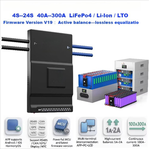 BMS Inteligente con Balance Activo de 100A, 150A, 200A, 60A, 80A, 8S, 20S, 24S para Baterías Lifepo4 y Baterías de Litio 18650 - Product Image 2