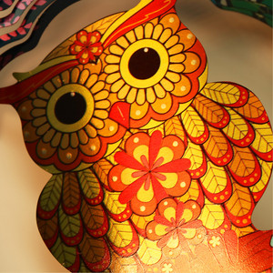 Colorido Giratorio de Viento 3D de Acero Inoxidable con Diseño de Búho y Flamenco, Adorno Colgante para Jardín Exterior, Decoración Personalizada - Product Image 5