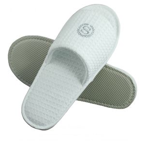 Vente en gros de pantoufles chinoises pantoufles d'hôtel en molleton de <span class=keywords><strong>velours</strong></span> corail avec logo personnalisé pantoufles jetables d'hôtel - Product Image 6