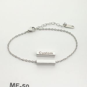 Small Size Latest the Lord'S Prayer Waterproof Stainless Steel <b>Engraving</b> Men Bracelet <b>Engraving</b> China Bling Slim Stainless Steel - Product Image 4