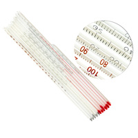 Customizable ODM 30cm Red Glass Rod Thermometer 0-200℃ Range for Water and Alcohol Temperature Instruments