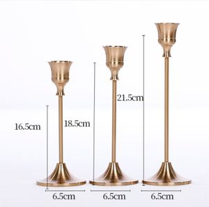 Set of 6 <b>Gold</b> Taper Candle <b>Holders</b> Decorative <b>Candlestick</b> <b>Holder</b> for Home Decor, Wedding, Dinning, Party, Anniversary - Product Image 6