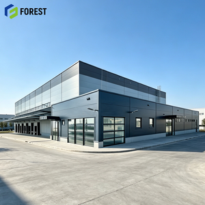 Entrepôt commercial modulaire en acier préfabriqué prêt à l'emploi pour grues, grande capacité, installation de dépôt robuste - Product Image 1