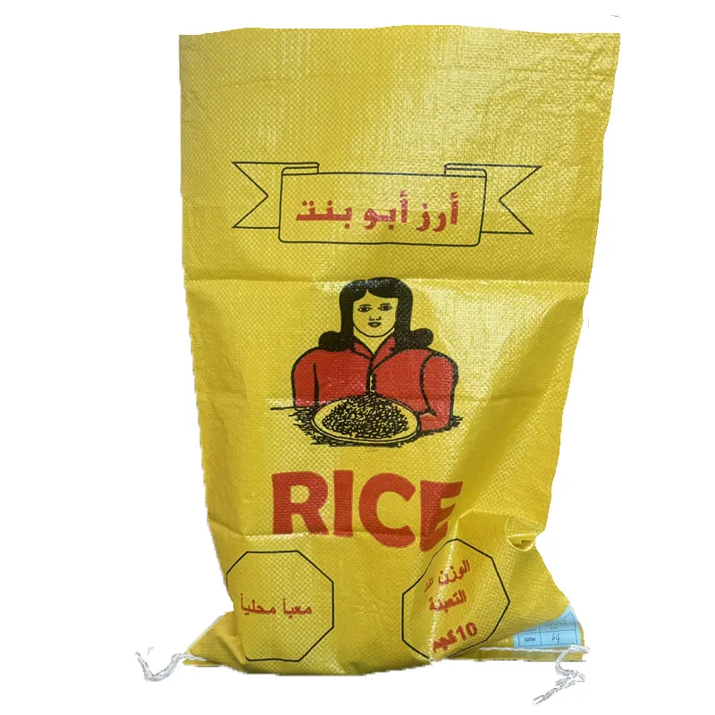 Le pp stratifié tissé mettent en sac pour le riz 25kg, farine, ciment, blé, emballage d'alimentation par le client conçu