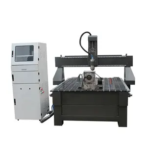 Long service life 4 axis cnc router for sale 3D high precision woodworking processing machine with rotary device