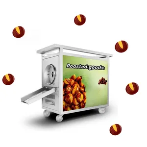 Split design of placing tray cashew nut roasting machine good thermal insulation effect chestnut roasting machine