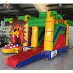 Castillo Inflable Comercial de PVC para Exteriores, Diseño de Jungla Safari Rey León, Tobogán, Ecológico, Fácil de Instalar, 5x5m, para Fiestas Infantiles - Product Image 5