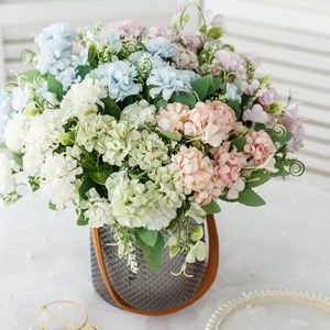 Ramo de Flores Artificiales de Hortensia Mariposa de West Lake, Flor de Seda para Decoración del Hogar, Estilo Rama de 10cm-30cm - Product Image 1