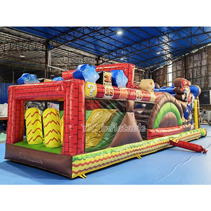 Parcours d'obstacles gonflable commercial à thème <span class=keywords><strong>Mario</strong></span>, avec toboggan, pour événements, certifié sûr - Product Image 6