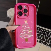 Nouvelle conception d'usine, étui antichoc intégral en TPU givré avec motif de sapin de Noël mignon pour 18 17 Pro Max OnePlus ACE2