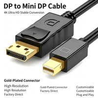 Câble convertisseur vidéo numérique 4K, adaptateur de signal actif avec alimentation auxiliaire pour moniteur et projecteur