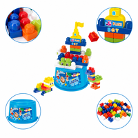 Blocs de construction en plastique ABS à grandes particules, 38 pièces, jouet éducatif de construction, jouet STEM pour enfants unisexe, briques de grande taille