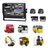 STONKAM DVR mobile 9 pouces, enregistrement 1080P, moniteur de surveillance de véhicule, caméra de sécurité DVR, prise en charge de l'entrée GPS