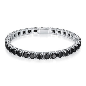 All <b>Fashions</b> Trending Men's Stylish Moissanite <b>Tennis</b> <b>Bracelet</b> Fine Jewelry with Sier Design - Product Image 2