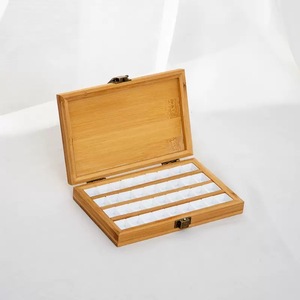 Boîte à <span class=keywords><strong>palette</strong></span> en <span class=keywords><strong>bois</strong></span> pour aquarelle avec tiroir coulissant, plateaux <span class=keywords><strong>de</strong></span> peinture portables pour voyage - Product Image 2
