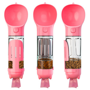 Hot Sell Portable 4 in 1 Dog <strong>Water</strong> Bottle Cat Drink Feeder for Travel <strong>Drinker</strong> Outdoor Walking Hiking <strong>Pet</strong> <strong>Water</strong> Drinking Bottle