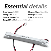 Penggantian Baterai Lampu Darurat Li Ion 3.6V 5000mAh untuk FXC3.6 5000 D300 Kompatibel dengan Konfigurasi FXE06 2 Sel 3 Kabel