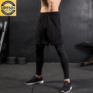 Customized Men's Fitness Sports Breathable Quick-drying <b>Shorts</b> Outdoor Running <b>Trousers</b> Two-piece <b>Trousers</b> - Product Image 5