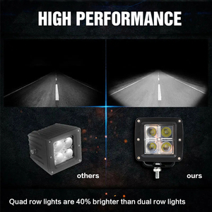 Accesorios cuadrados para coche, luz de trabajo Led de 16W, Luz <span class=keywords><strong>antiniebla</strong></span> auxiliar de inundación, luces de trabajo Led de 3 pulgadas y 4 pulgadas para camión, remolque, ATV - Product Image 6