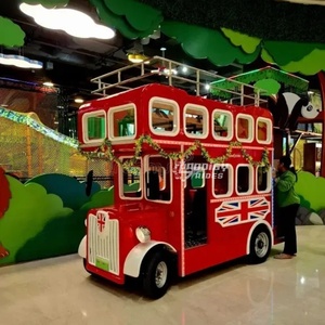 <span class=keywords><strong>Bus</strong></span> touristique à double étage de type London <span class=keywords><strong>Bus</strong></span>, à toit ouvert, alimenté par batterie, avec logo personnalisé, pour les centres de villégiature et les parcs - Product Image 3