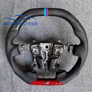 Volant en fibre de carbone Alcantara à fond plat personnalisé pour <span class=keywords><strong>Toyota</strong></span> <span class=keywords><strong>Supra</strong></span> Mk5 - Product Image 4