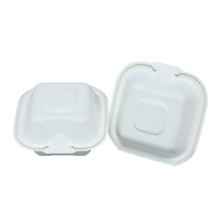 Boîte de hamburger de bagasse de canne à sucre biodégradable de prix direct d'usine pour le conteneur alimentaire